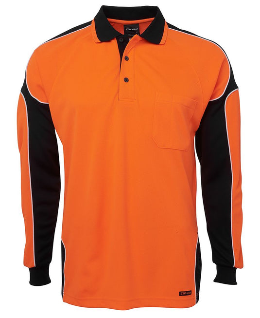 JB's Hi Vis L/S Arm Panel Polo 6AP4L