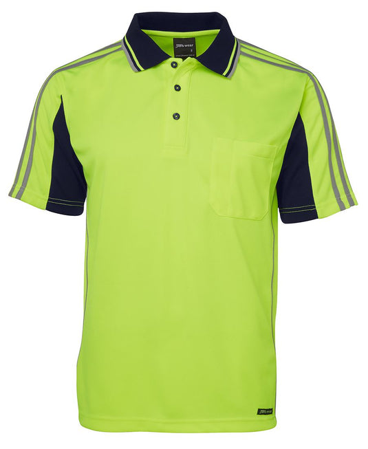 JB's Hi Vis S/S Arm Tape Polo 6AT4S