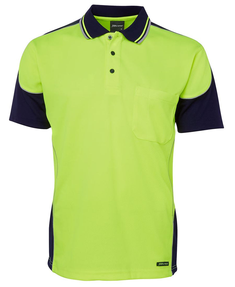 Load image into Gallery viewer, JB&#39;s Hi Vis Contrast Piping Polo 6HCP4
