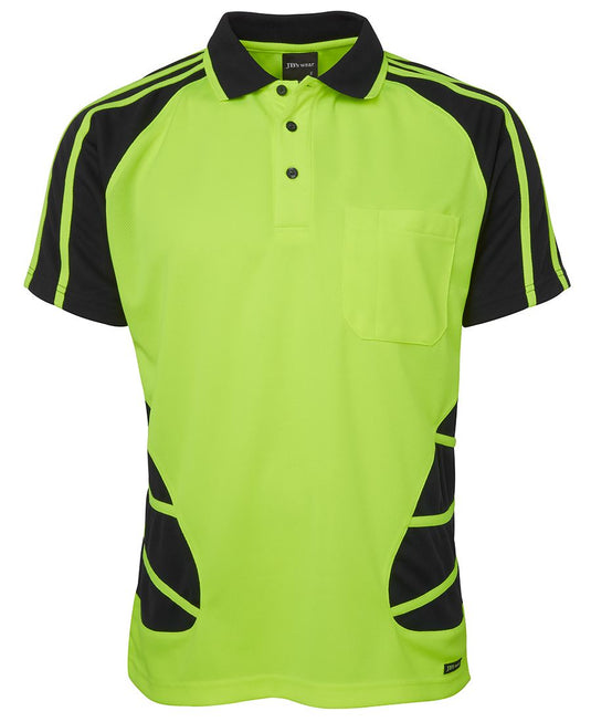 JB's Hi Vis S/S Spider Polo 6HSP