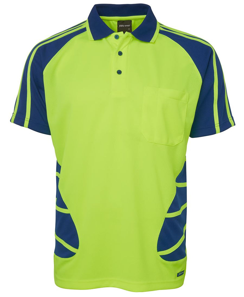 Load image into Gallery viewer, JB&#39;s Hi Vis S/S Spider Polo 6HSP
