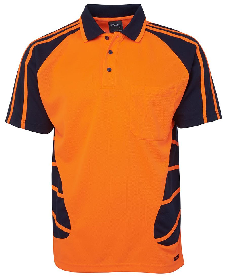 Load image into Gallery viewer, JB&#39;s Hi Vis S/S Spider Polo 6HSP
