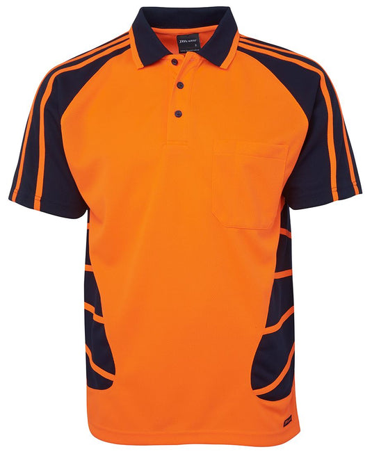 JB's Hi Vis S/S Spider Polo 6HSP
