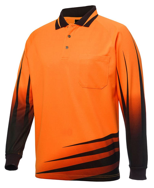 JB's Hi Vis L/S Rippa Sub Polo 6HVRL