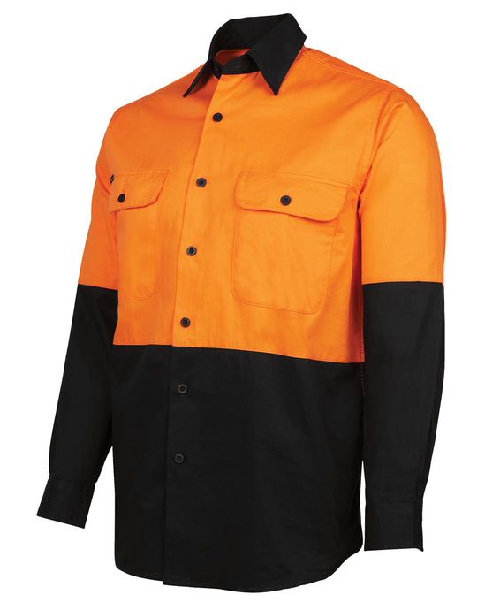 JB's Hi Vis L/S 150G Work Shirt 6HWSL