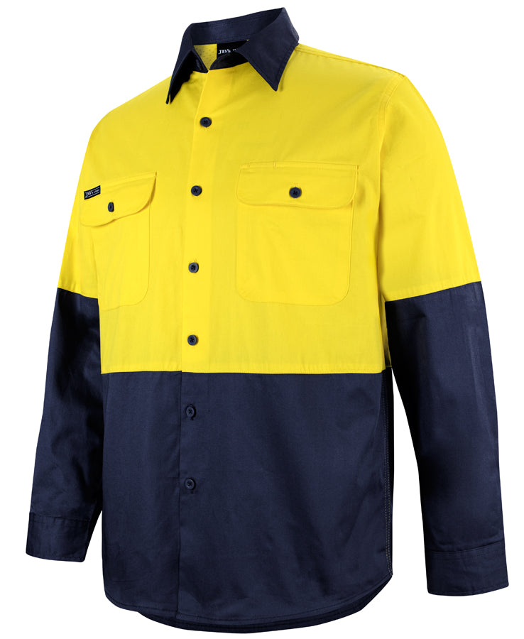 Load image into Gallery viewer, JB&#39;s Hi Vis L/S 150G Work Shirt 6HWSL
