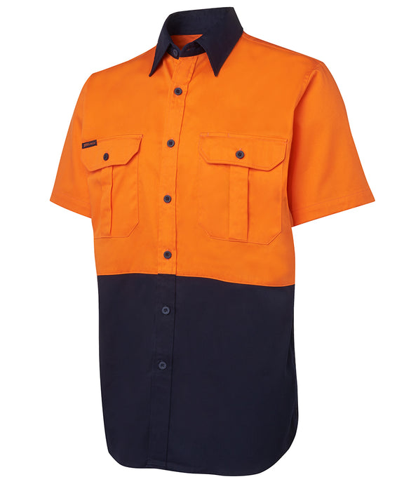 JB's Hi Vis S/S 190G Work Shirt 6HWS