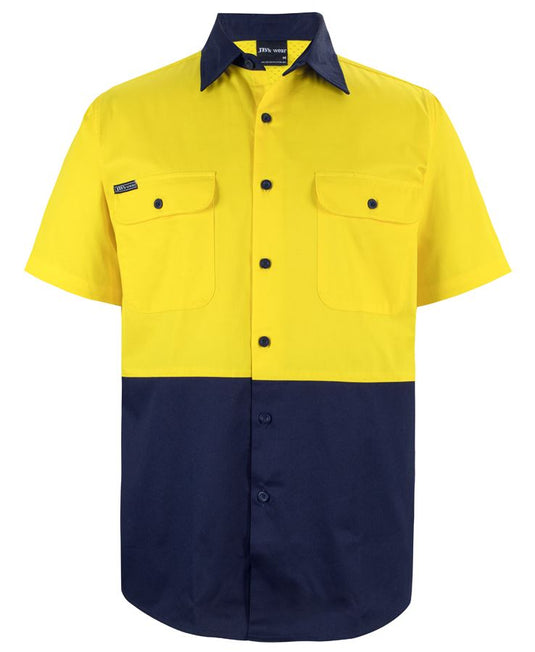 JB's Hi Vis S/S 150G Work Shirt 6HWSS
