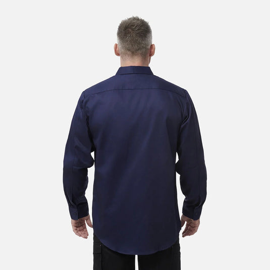KingGee Originals Long Sleeve Open Front Cotton Drill Work Shirt