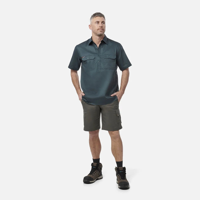Load image into Gallery viewer, KingGee Originals Short Sleeve Closed Front Cotton Drill Work Shirt

