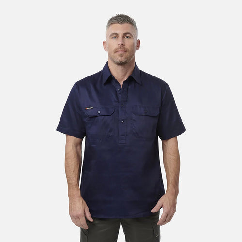 KingGee Originals Short Sleeve Closed Front Cotton Drill Work Shirt