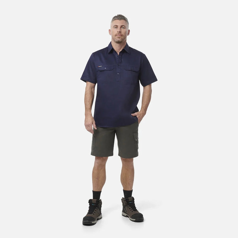 Load image into Gallery viewer, KingGee Originals Short Sleeve Closed Front Cotton Drill Work Shirt
