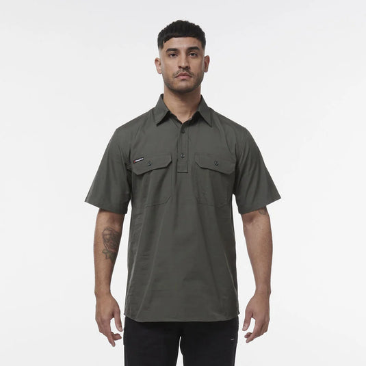 KingGee Workcool Vented Closed Front Shirt Short Sleeve