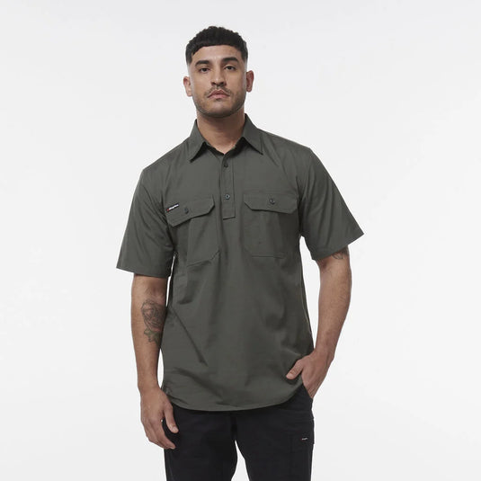 KingGee Workcool Vented Closed Front Shirt Short Sleeve