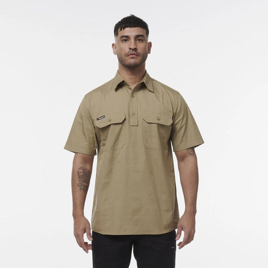 KingGee Workcool Vented Closed Front Shirt Short Sleeve