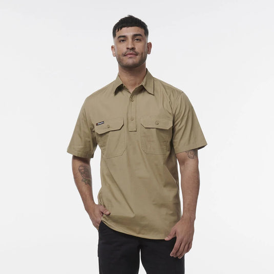KingGee Workcool Vented Closed Front Shirt Short Sleeve