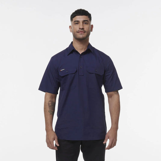 KingGee Workcool Vented Closed Front Shirt Short Sleeve