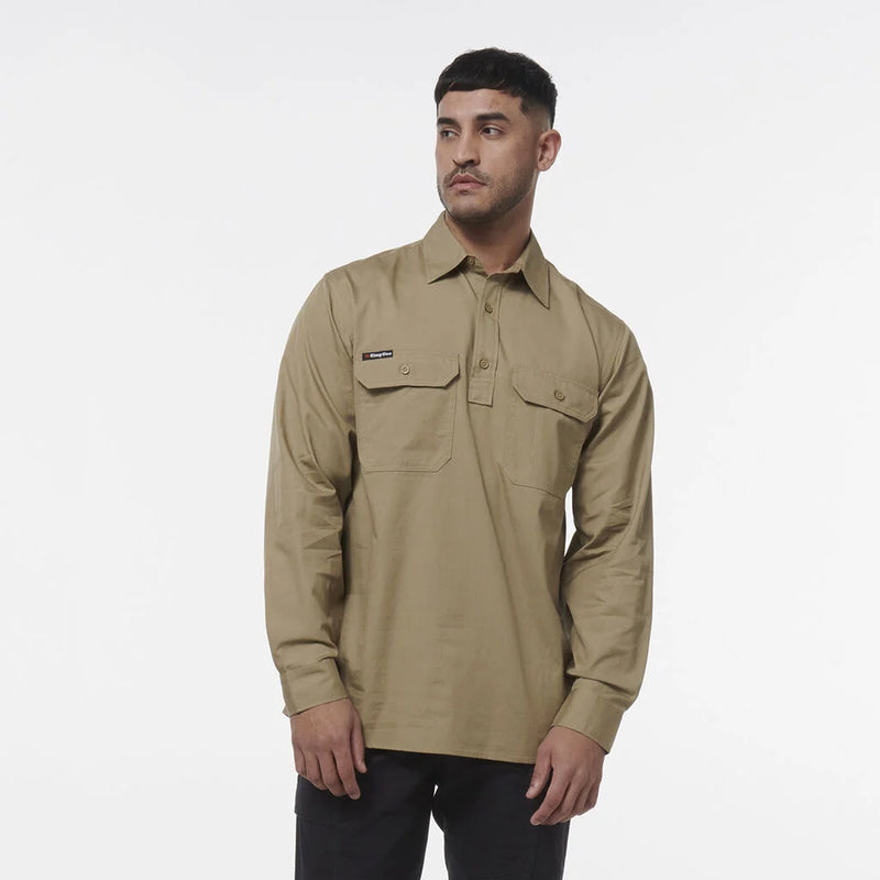 Load image into Gallery viewer, KingGee Workcool Vented Closed Front Shirt Long Sleeve

