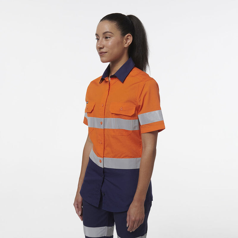 Load image into Gallery viewer, Womens Workcool Vented Reflective Short Sleeve Shirt K44229
