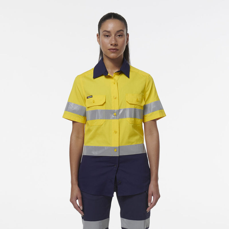 Load image into Gallery viewer, Womens Workcool Vented Reflective Short Sleeve Shirt K44229
