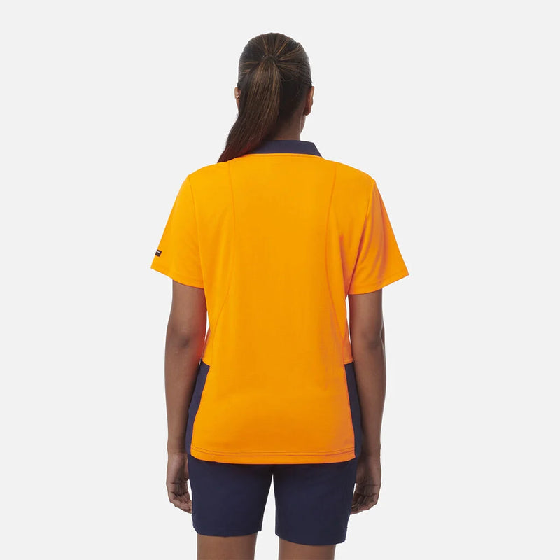 Load image into Gallery viewer, KingGee Women&#39;s Workcool Hyperfreeze Hi-Vis Short Sleeve Polo Shirt
