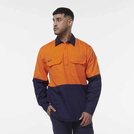 Workcool Vented Closed Front Spliced Shirt K54011
