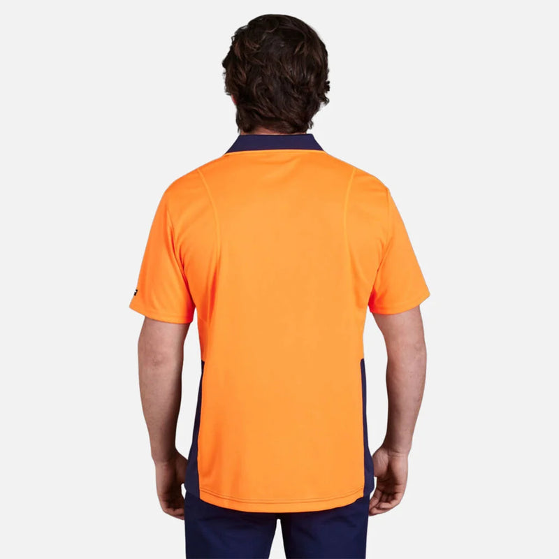 Load image into Gallery viewer, KingGee Workcool Hyperfreeze Hi-Vis Two Tone Short Sleeve Polo Shirt
