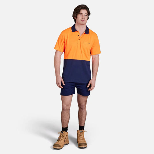 KingGee Workcool Hyperfreeze Hi-Vis Two Tone Short Sleeve Polo Shirt
