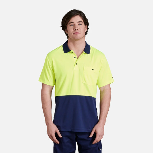 KingGee Workcool Hyperfreeze Hi-Vis Two Tone Short Sleeve Polo Shirt