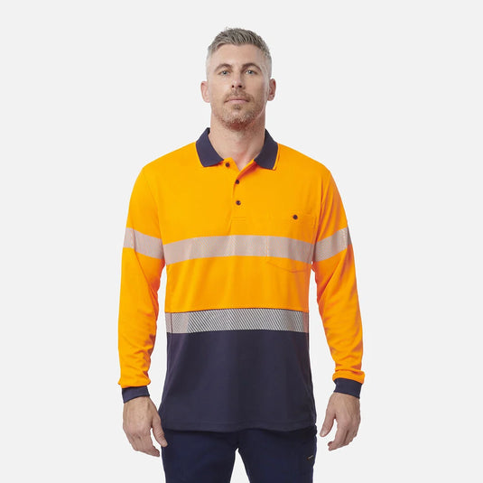 KingGee Workcool Hyperfreeze Hi-Vis Reflective Long Sleeve Polo