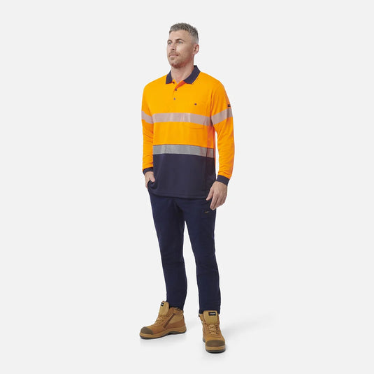 KingGee Workcool Hyperfreeze Hi-Vis Reflective Long Sleeve Polo