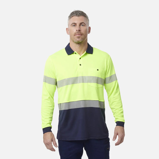 KingGee Workcool Hyperfreeze Hi-Vis Reflective Long Sleeve Polo