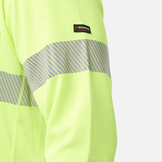 KingGee Workcool Hyperfreeze Hi-Vis Reflective Long Sleeve Polo